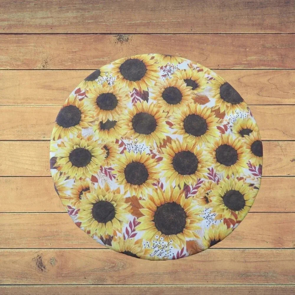 Kitchenaid Bowl Cover, Reversible Sunflowers and Chicken Mixer Bowl Cover